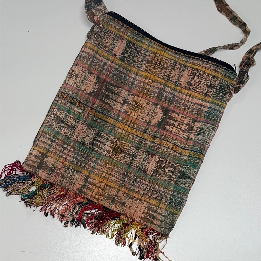 Source Unknown Colorful Patterned Crossbody Bag - image 6